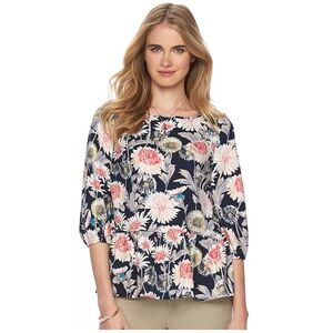 EUC LC Lauren Conrad Floral Babydoll Top Size XL